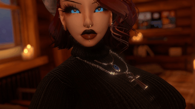 Pamela, The Christmas Cougar (Gogo, SPS, Particles)