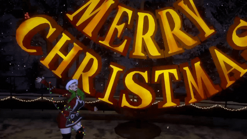 Pamela, The Christmas Cougar (Gogo, SPS, Particles)