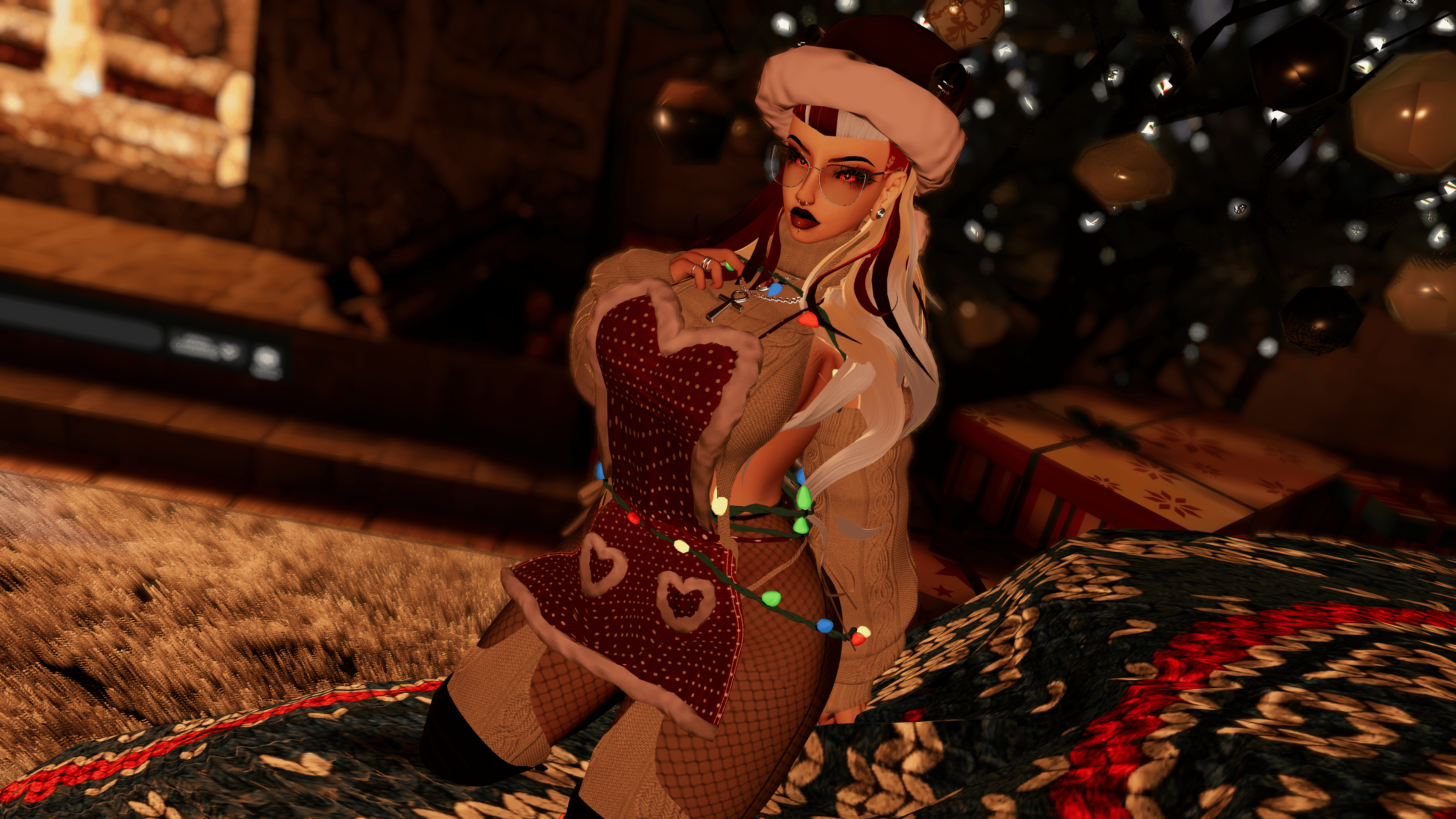 Pamela, The Christmas Cougar (Gogo, SPS, Particles)