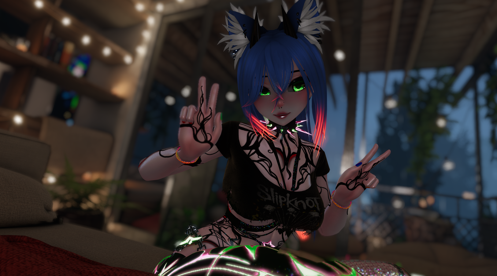 Cora the Rave Racoon