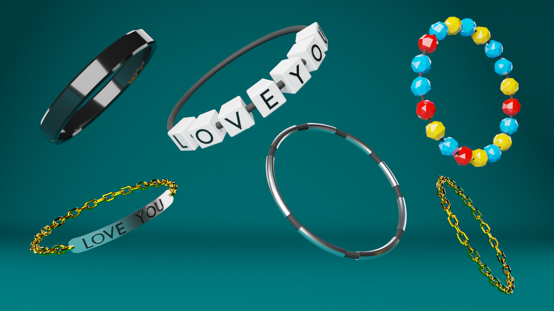 Universal Bracelet Pack – VRChat Avatar Accessory