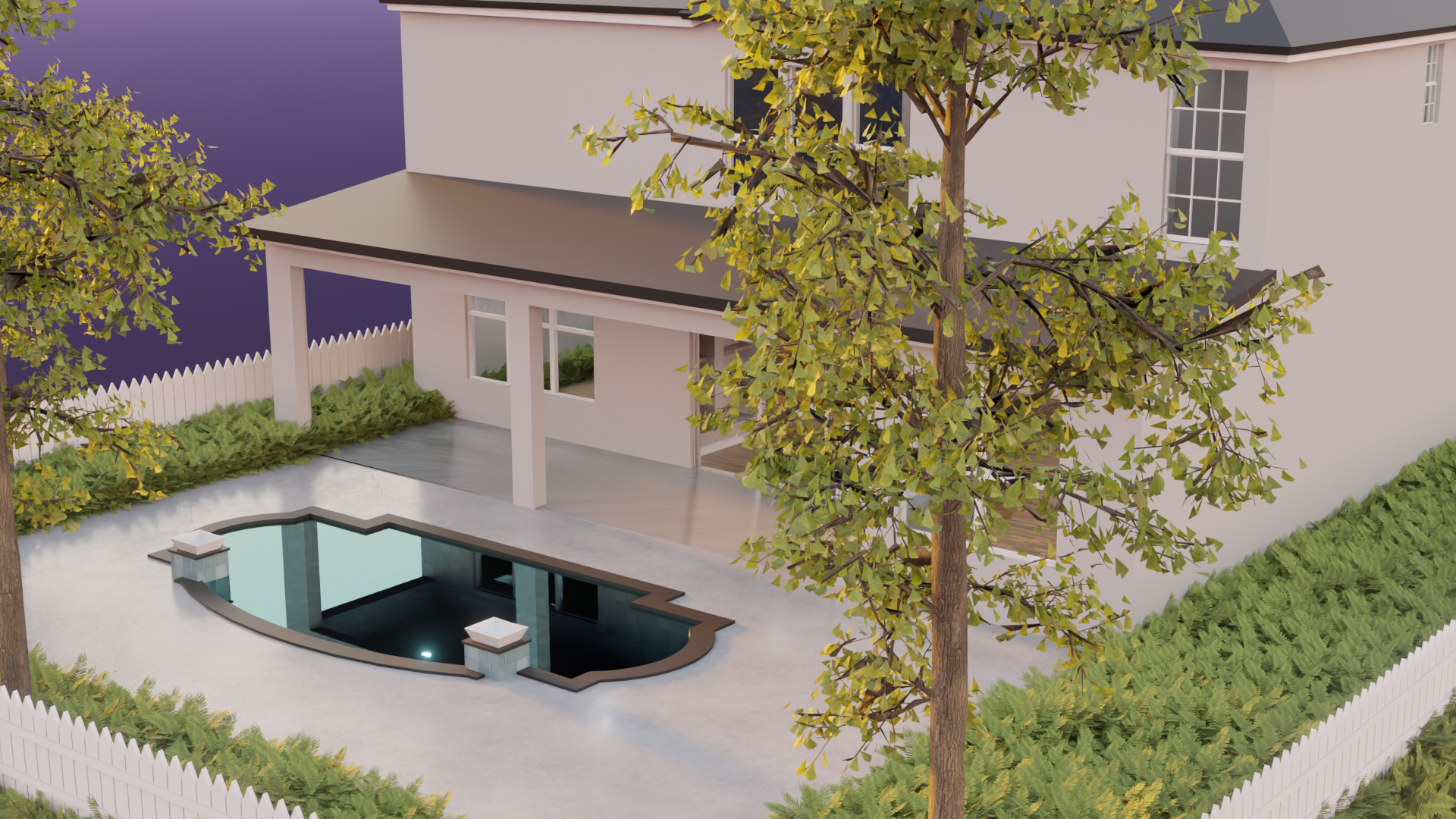 Contemporary American House | High-End ArchViz & Animated Assets