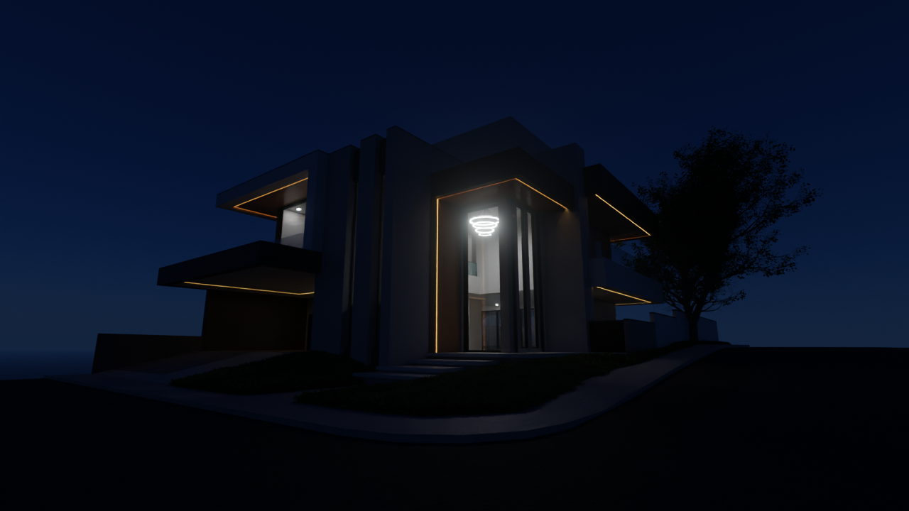 Modern Compact Mansion in Gated Community – Minimalist Elegance with Natural Light