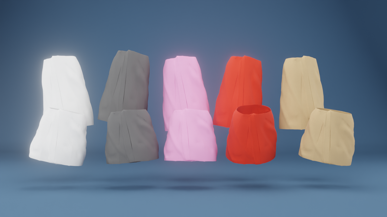 Universal Towel Pack – VRChat Avatar Accessory