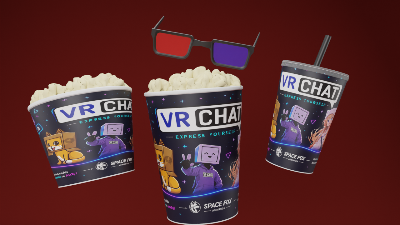 Movie Night Pack – Universal VRChat Accessories