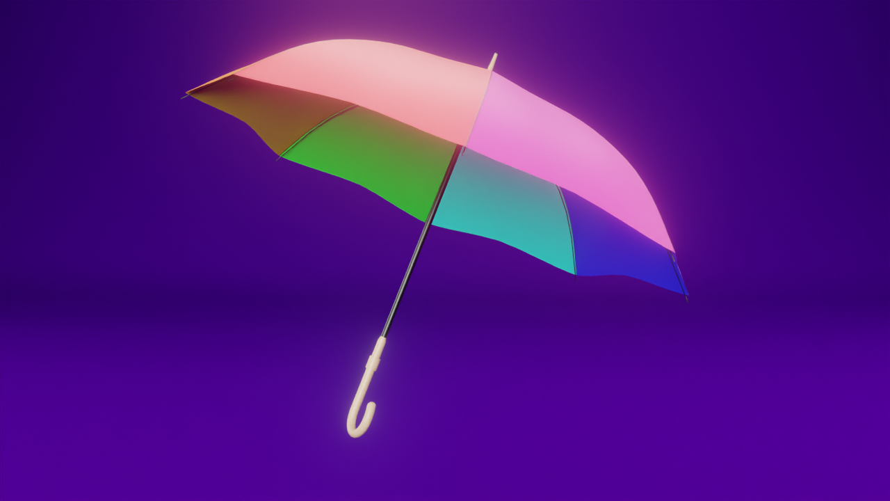 Stylish Umbrella Accessory for VRChat Avatars