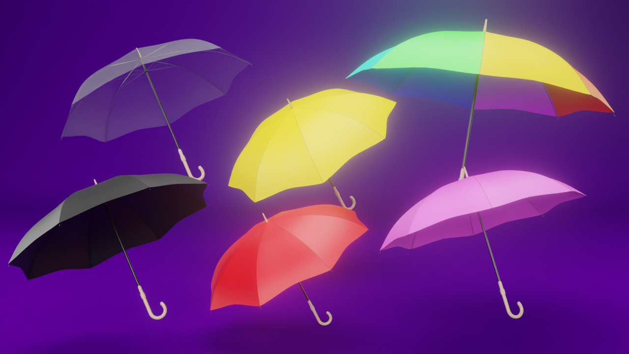 Stylish Umbrella Accessory for VRChat Avatars