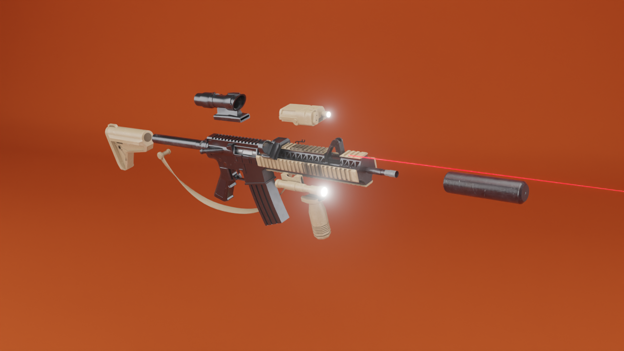 Tactical Military Rifle