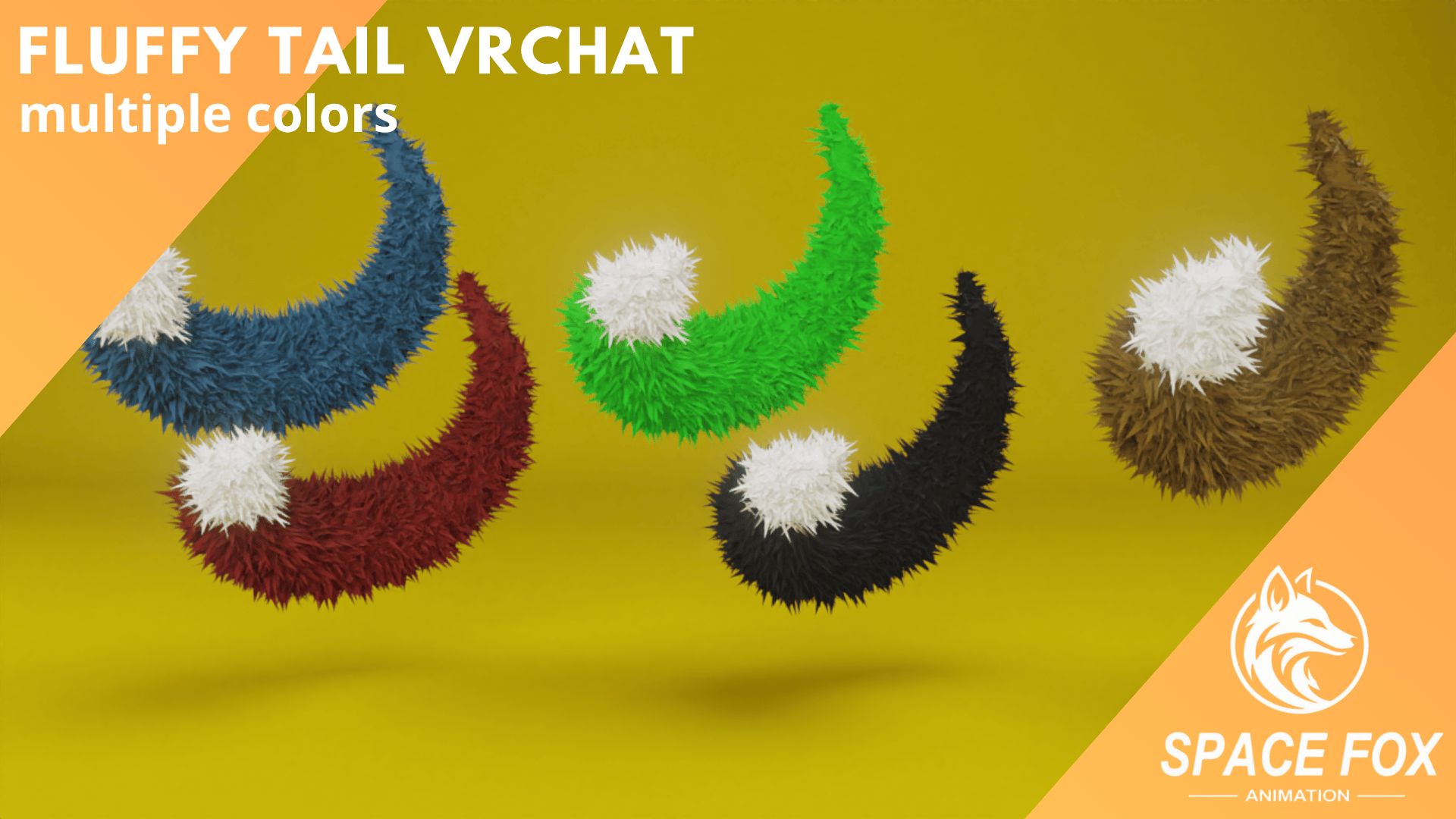 Fluffy Tail (Furry Tail Accessory VRChat)