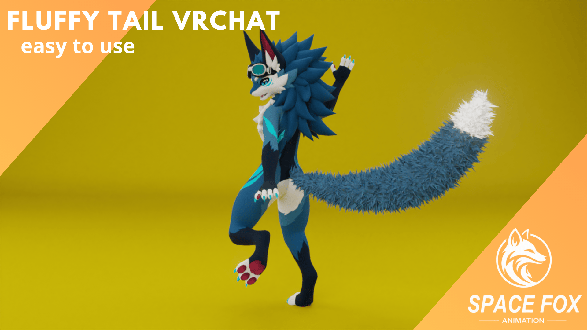 Fluffy Tail (Furry Tail Accessory VRChat)