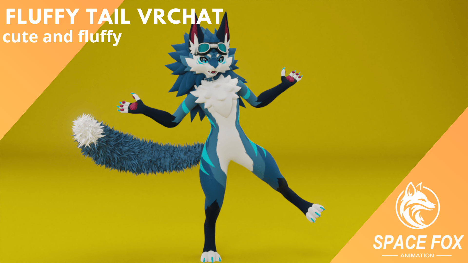 Fluffy Tail (Furry Tail Accessory VRChat)