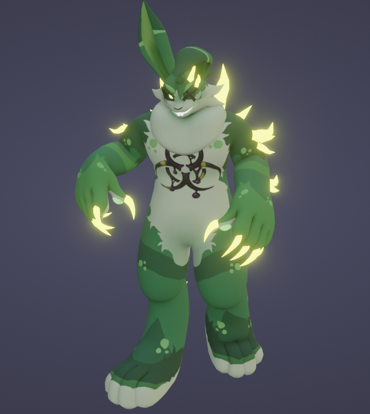 Nuclear Rabbit VRChat Furry Base