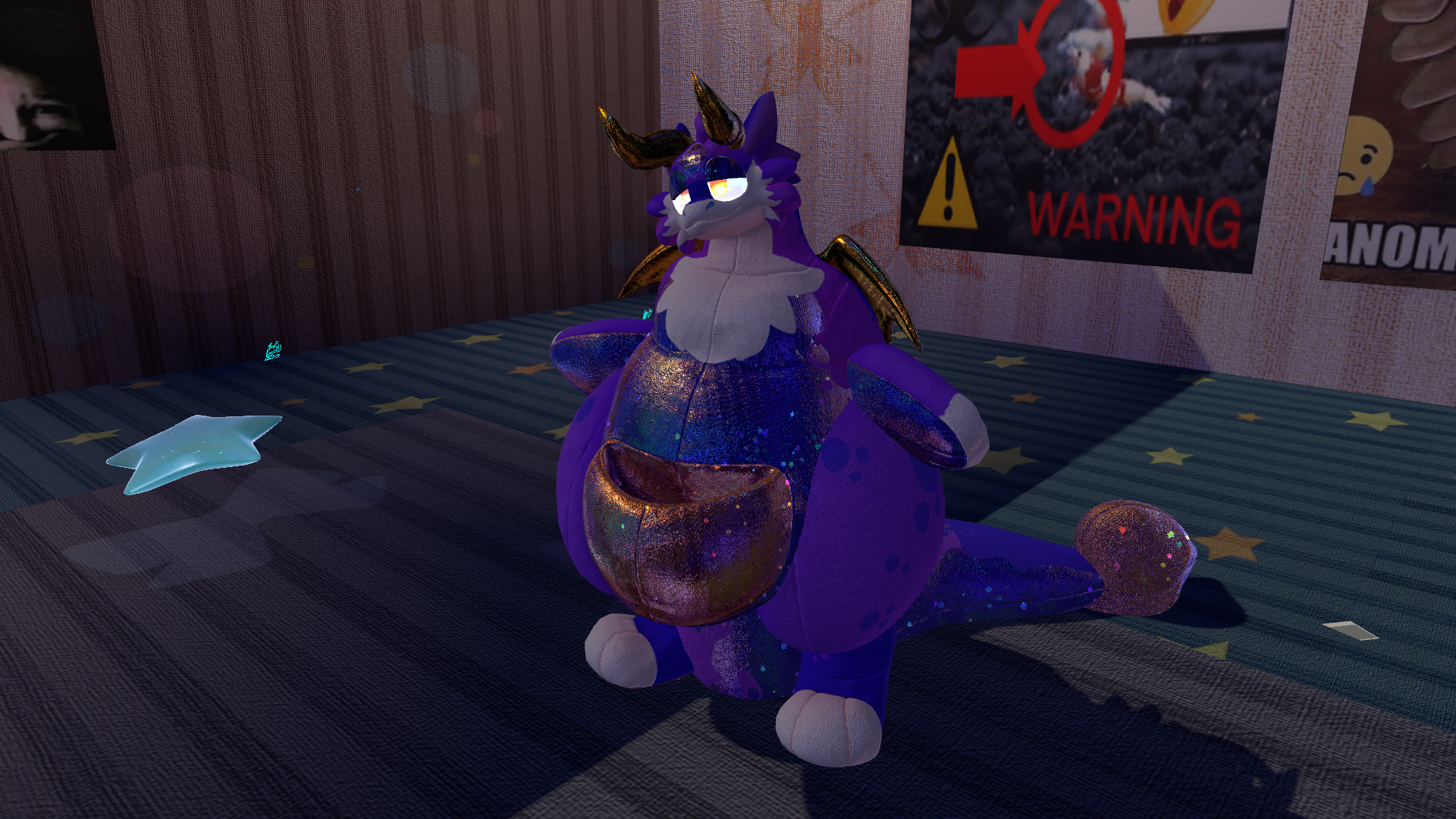 Sparkly Plush Dragon ! Plushy Furry Base