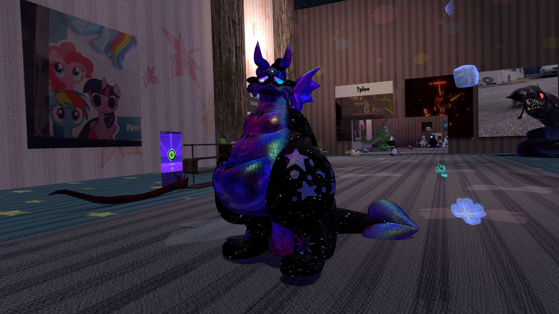 Sparkly Plush Dragon ! Plushy Furry Base