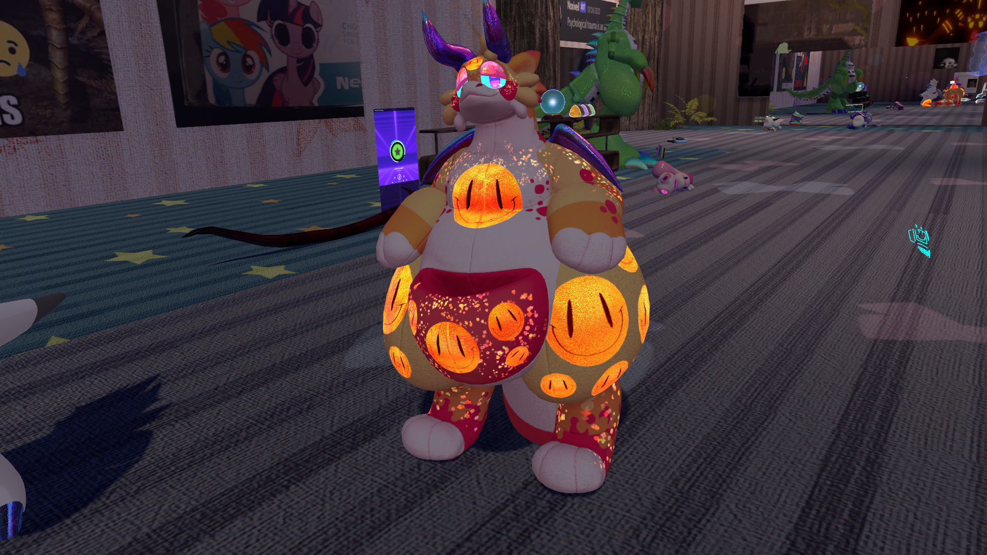 Sparkly Plush Dragon ! Plushy Furry Base