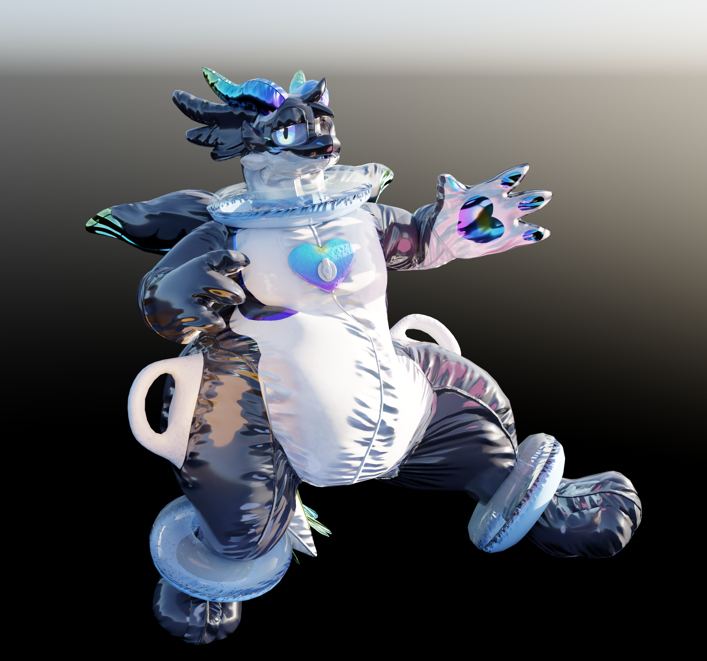 Pooltoy Furry Dragon VRChat Avatar Base!