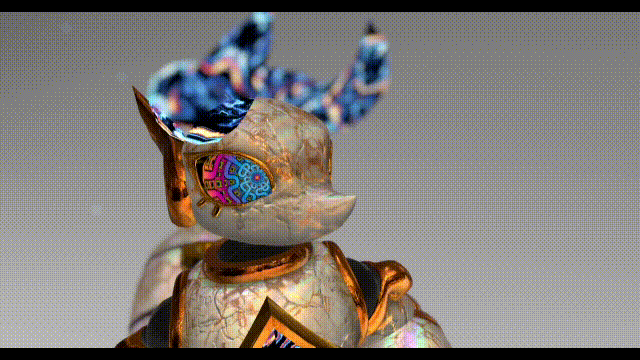 Marble Chameleon Doll