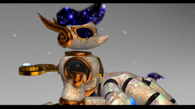 Marble Chameleon Doll