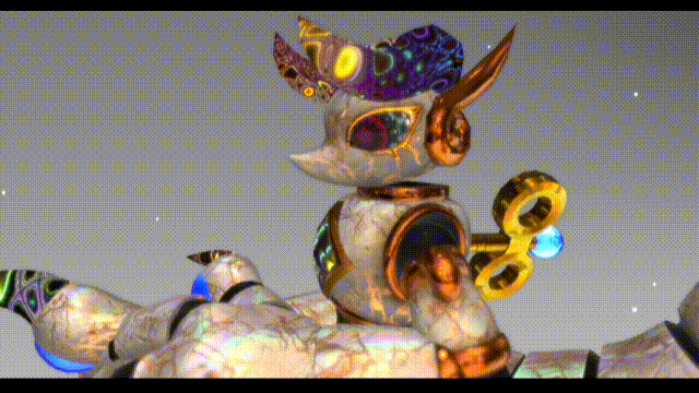 Marble Chameleon Doll
