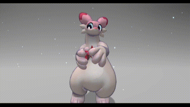 Stylized Chillet / Kemono Ferret Monster