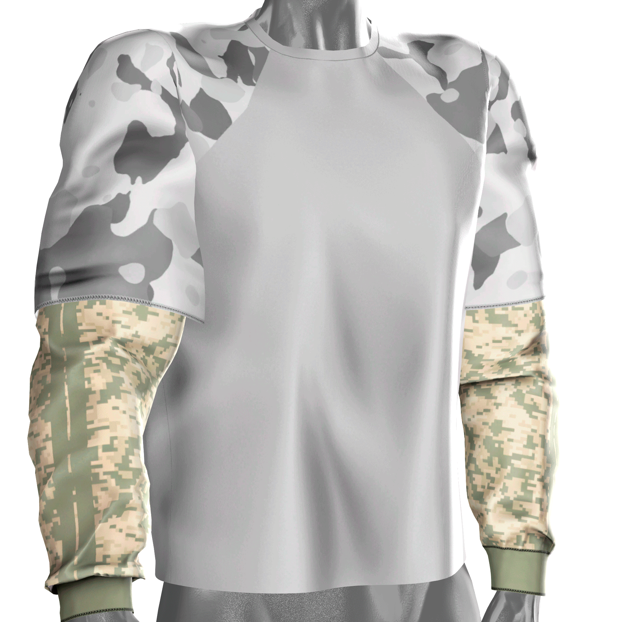 male layered tshirt