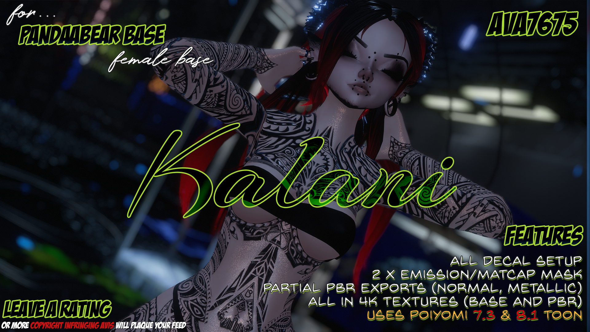 Kalani (Texture for Pandaabear Heeled Female)