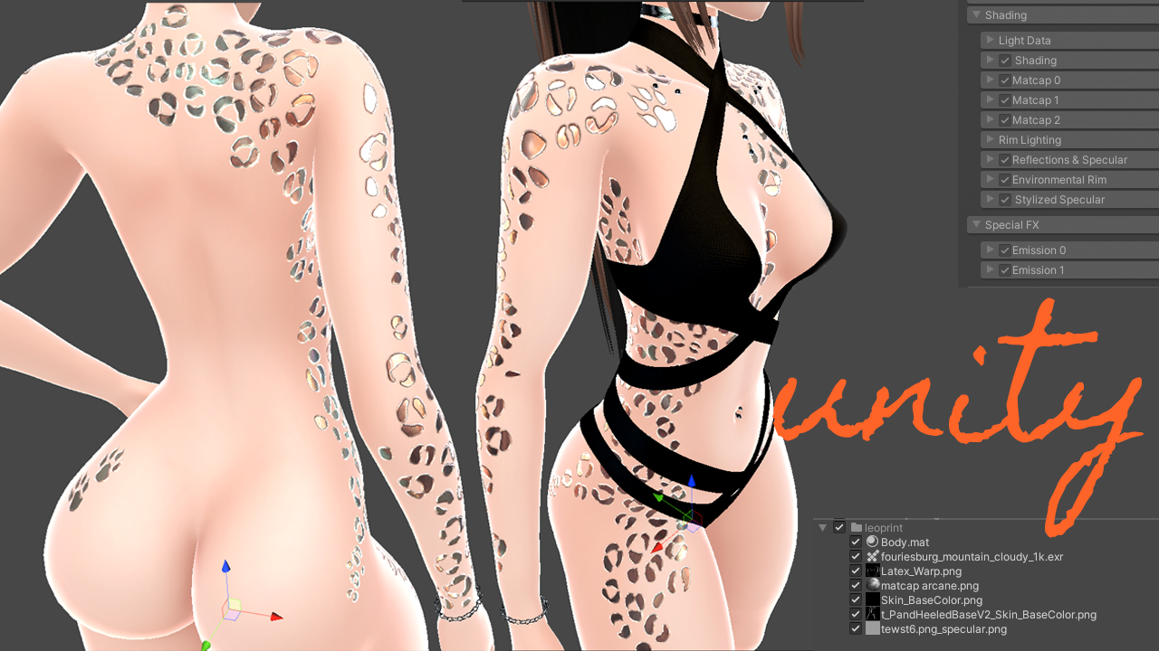 Leoprint - (Texture for Pandaabear Heeled Female)