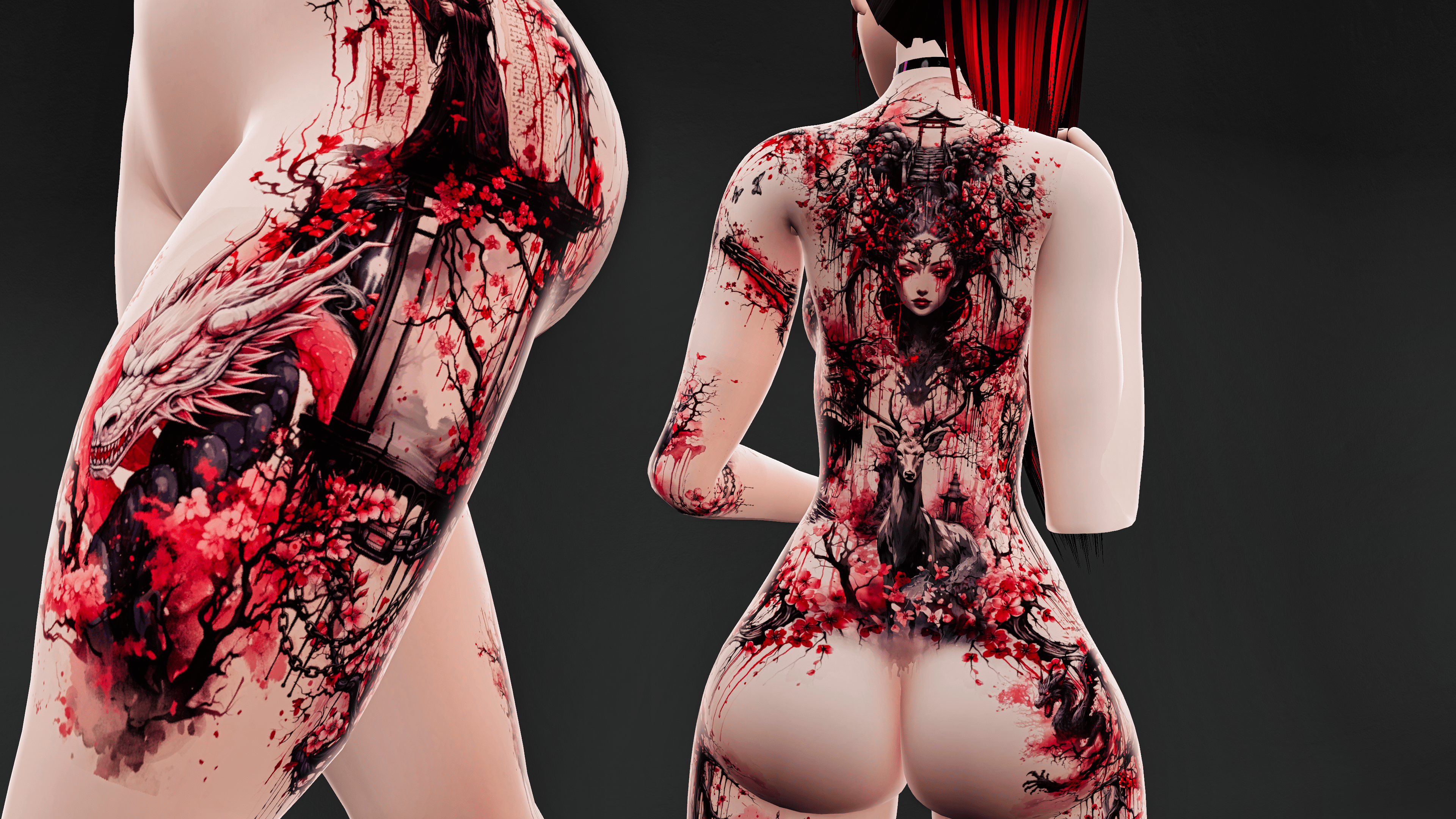 Ritual of Jing 森の魔女たち - (Texture for Pandaabear Female Flat Base)
