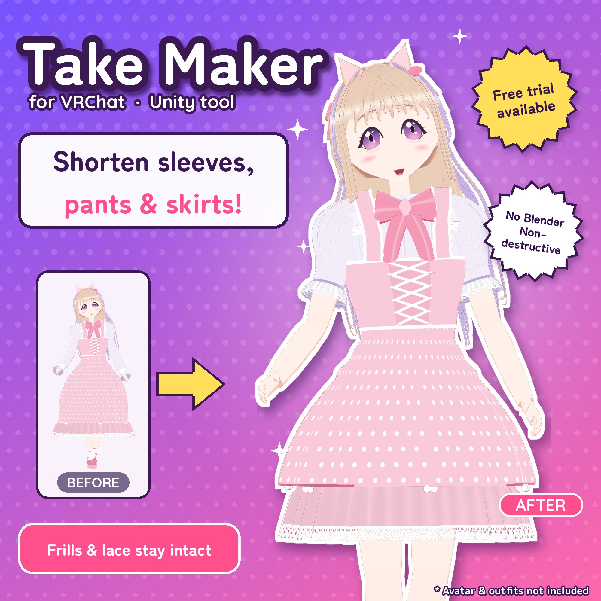 Take Maker — Shorten sleeves, pants & skirts (NDMF)