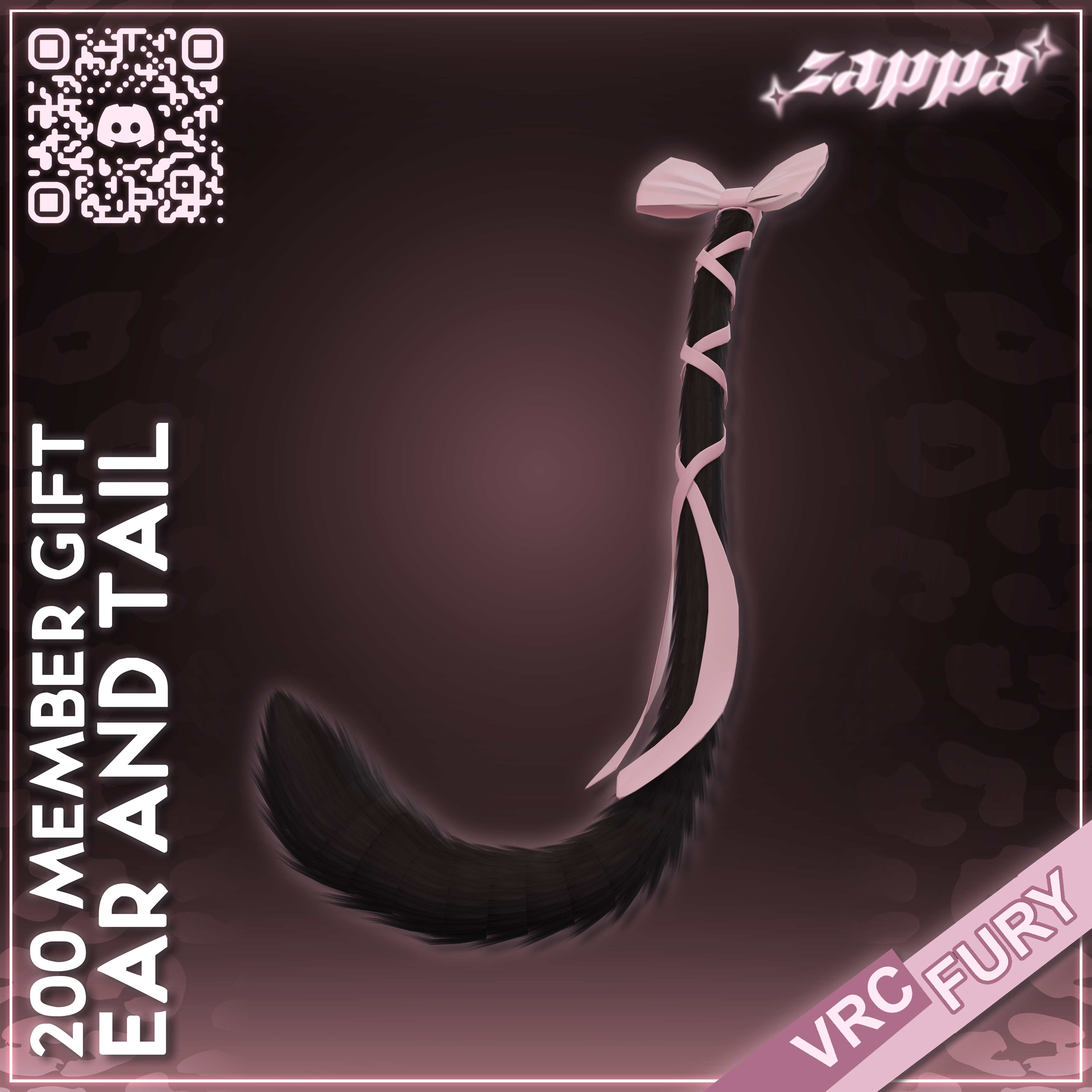 200 Member Gift | Ear and Tail Asset | VRCFury