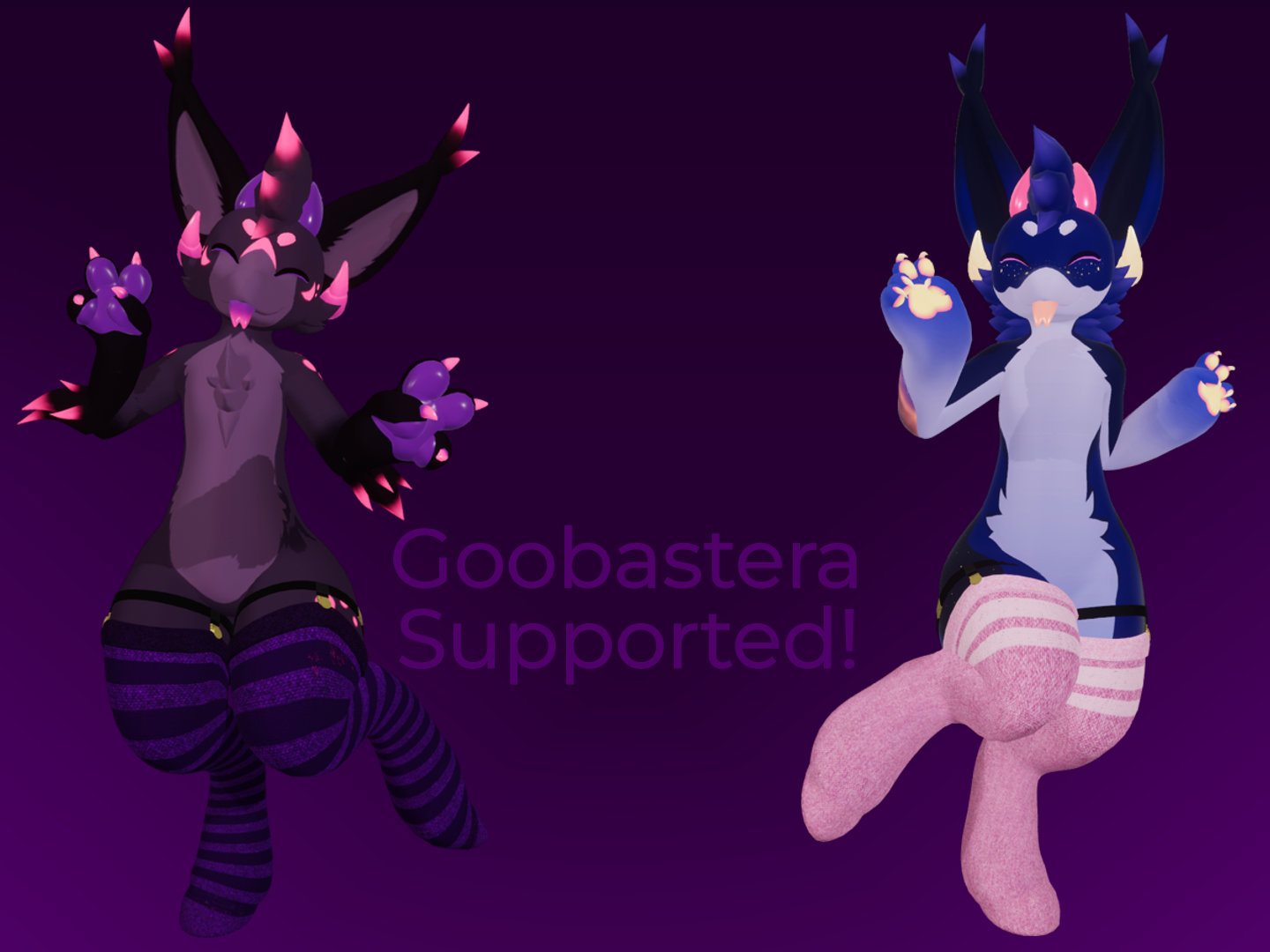 Lumistera thigh high socks & garters