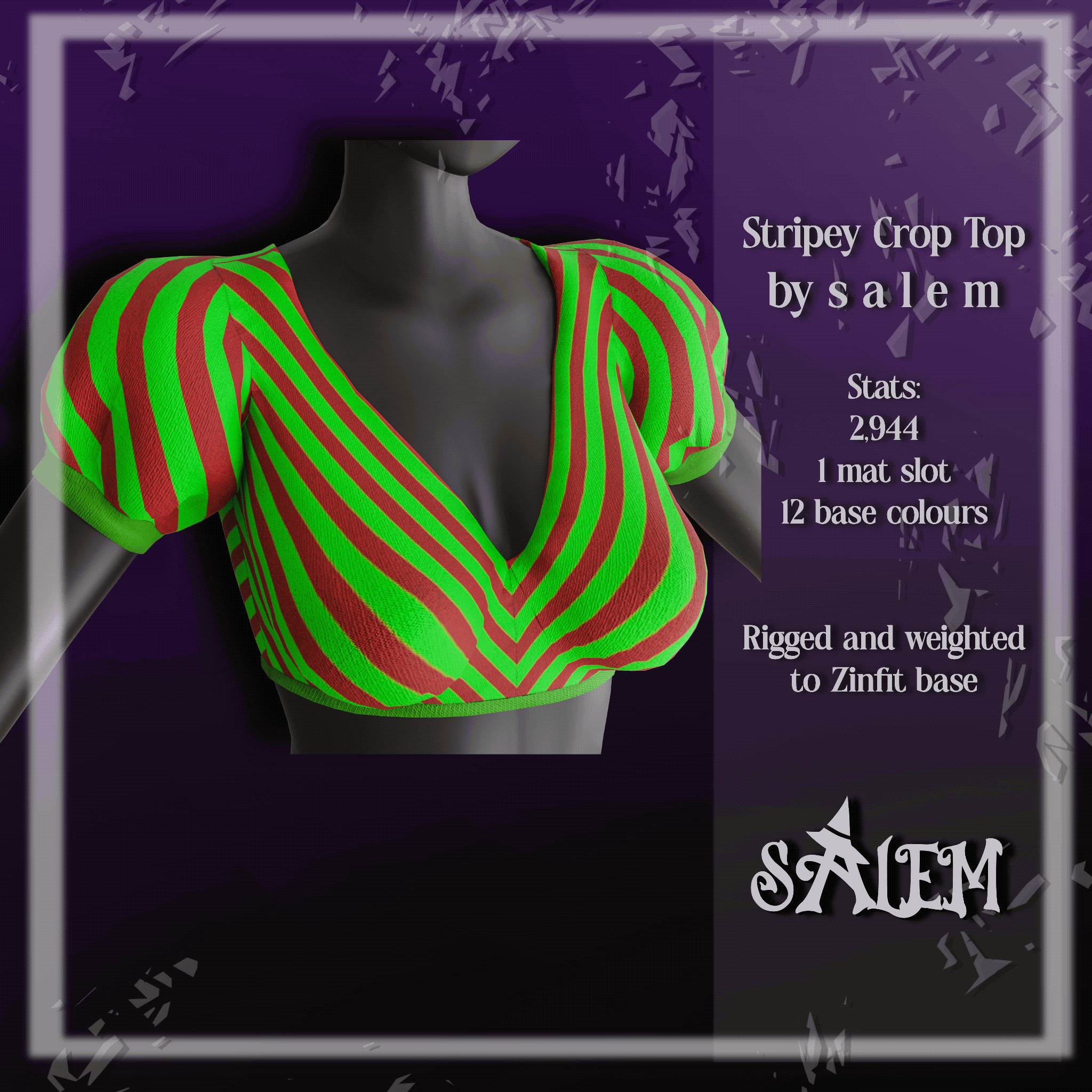 Stripey Crop Top