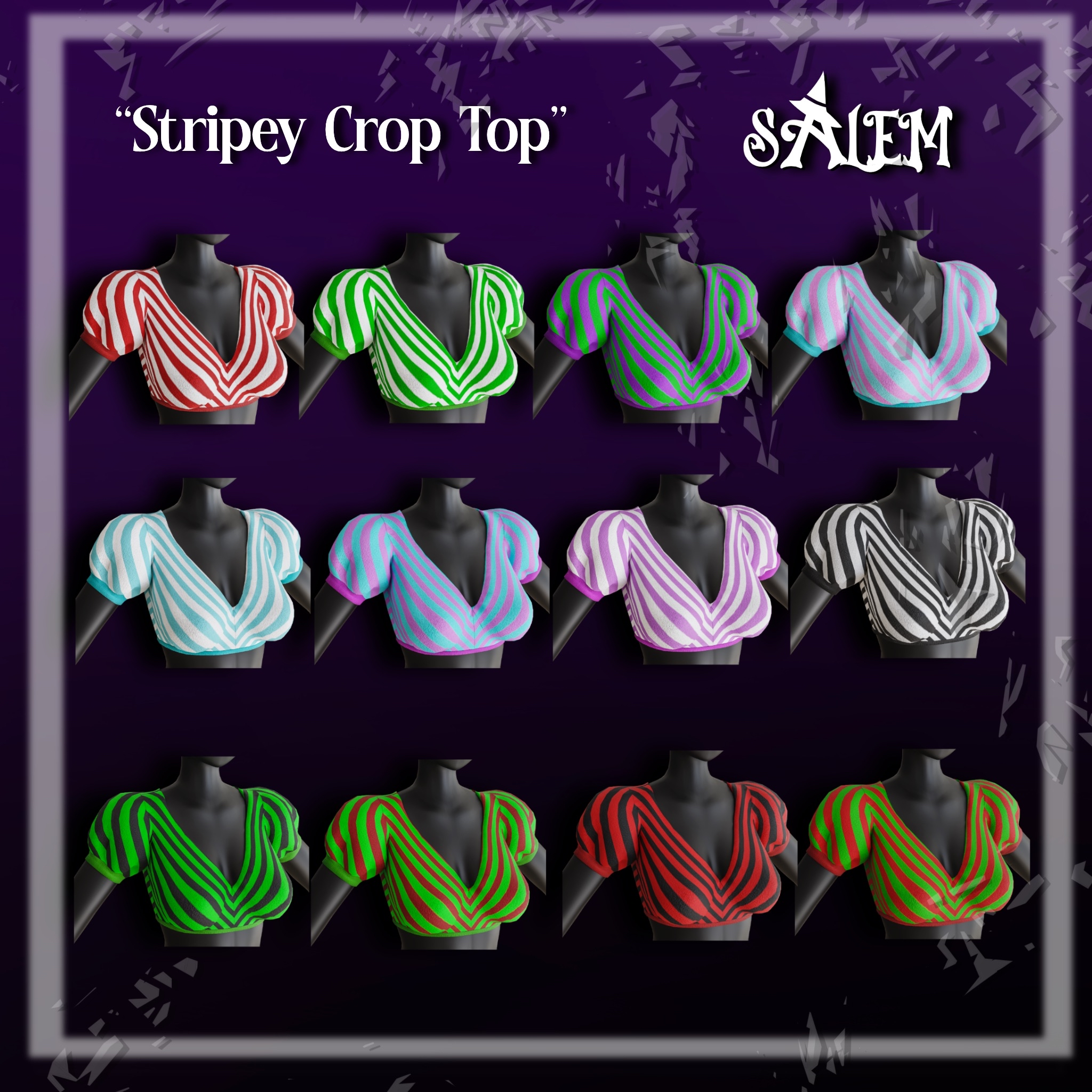 Stripey Crop Top