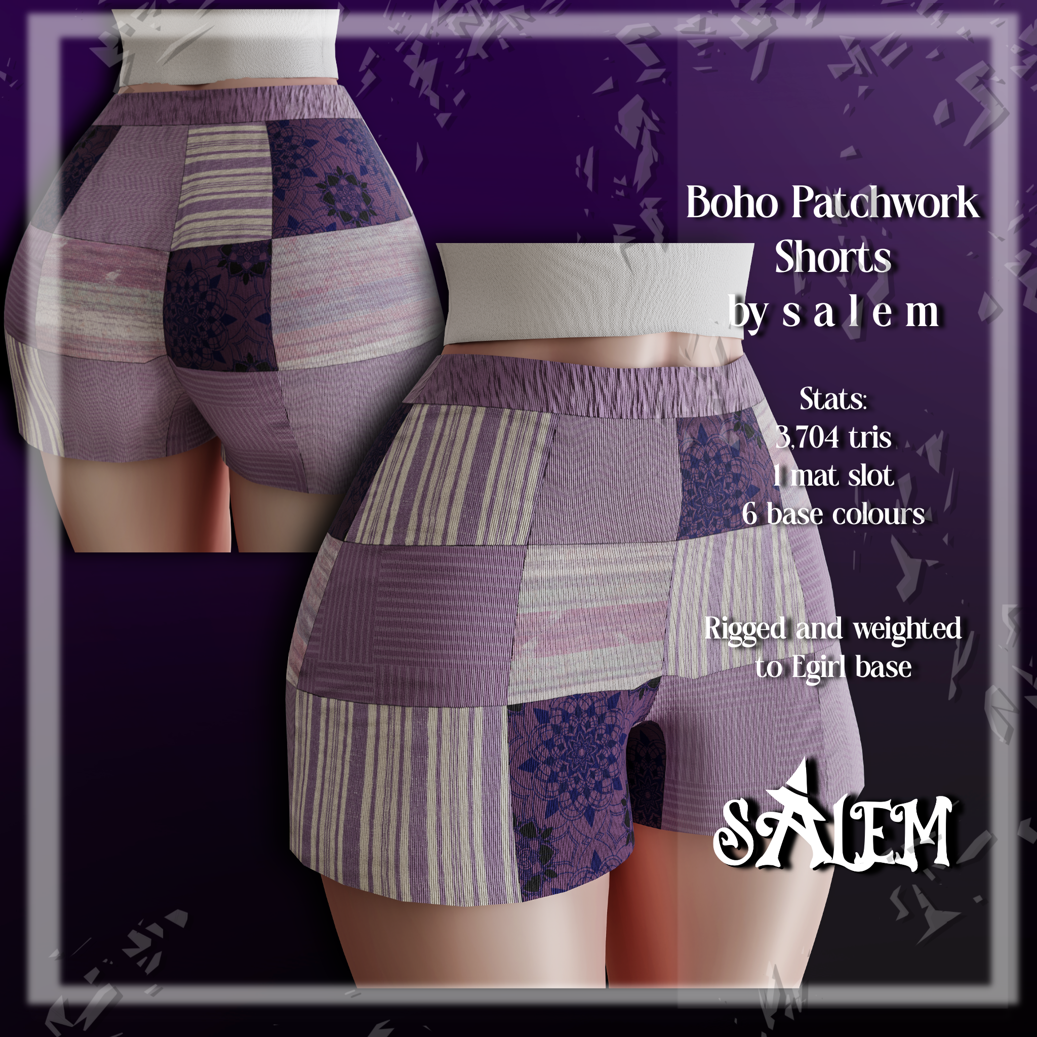 Boho Patchwork Shorts