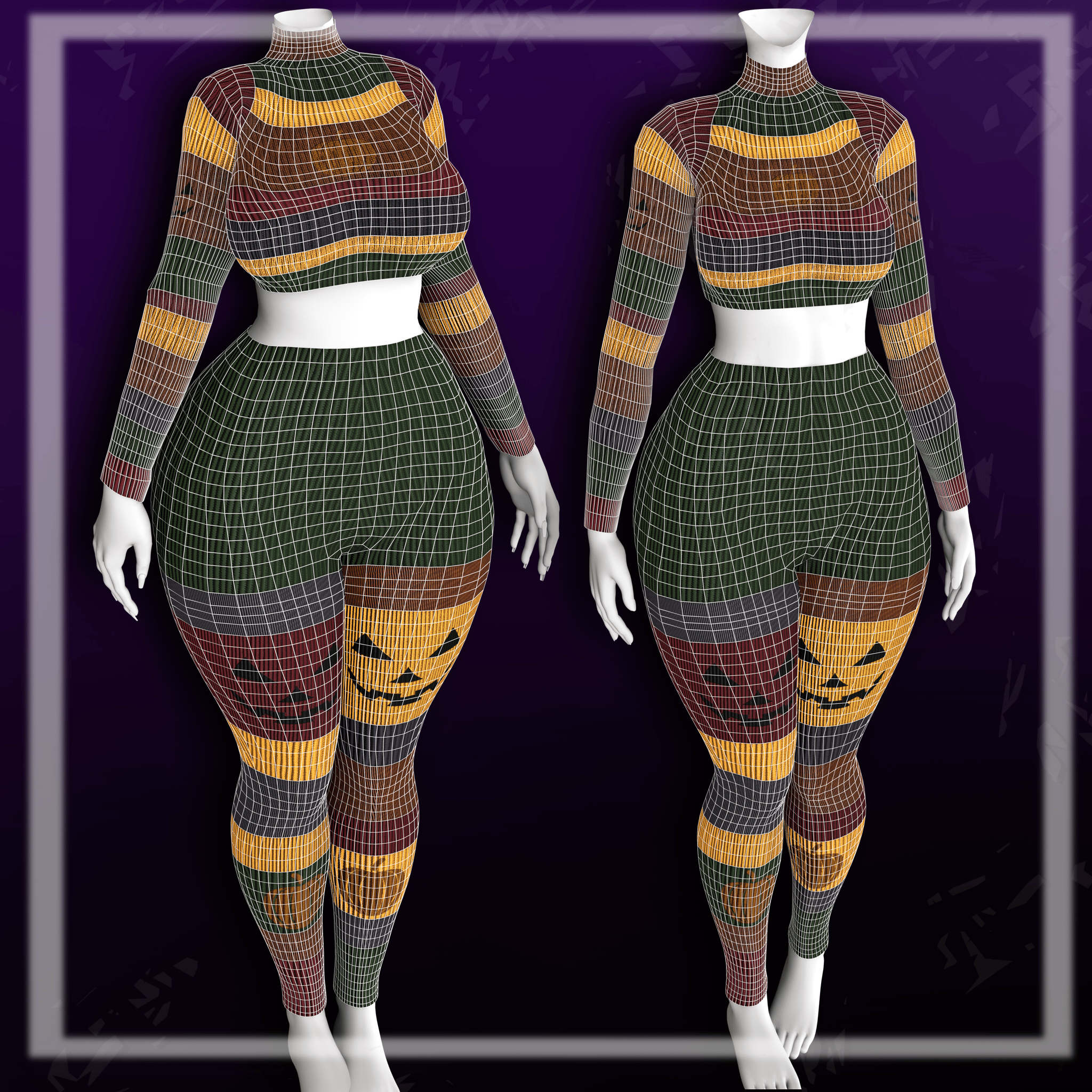 Autumn Knit Set | Halloween, Cozy, Autumn, Fall, Pajamas | Egirl, Marilynn