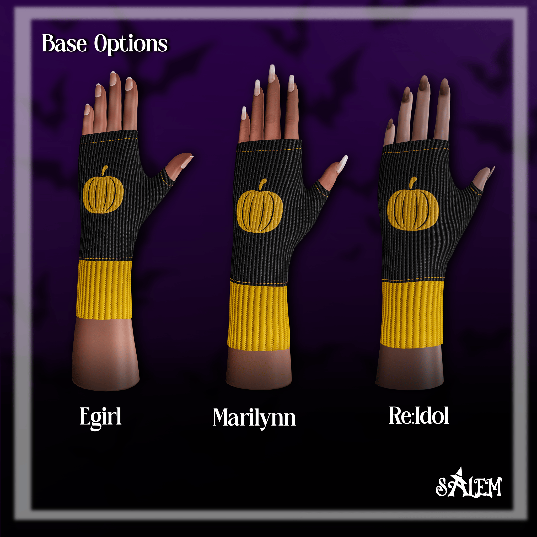 Halloween Fingerless Gloves | Pumpkins, Ghosts, Bats | NITRO FREEBIE