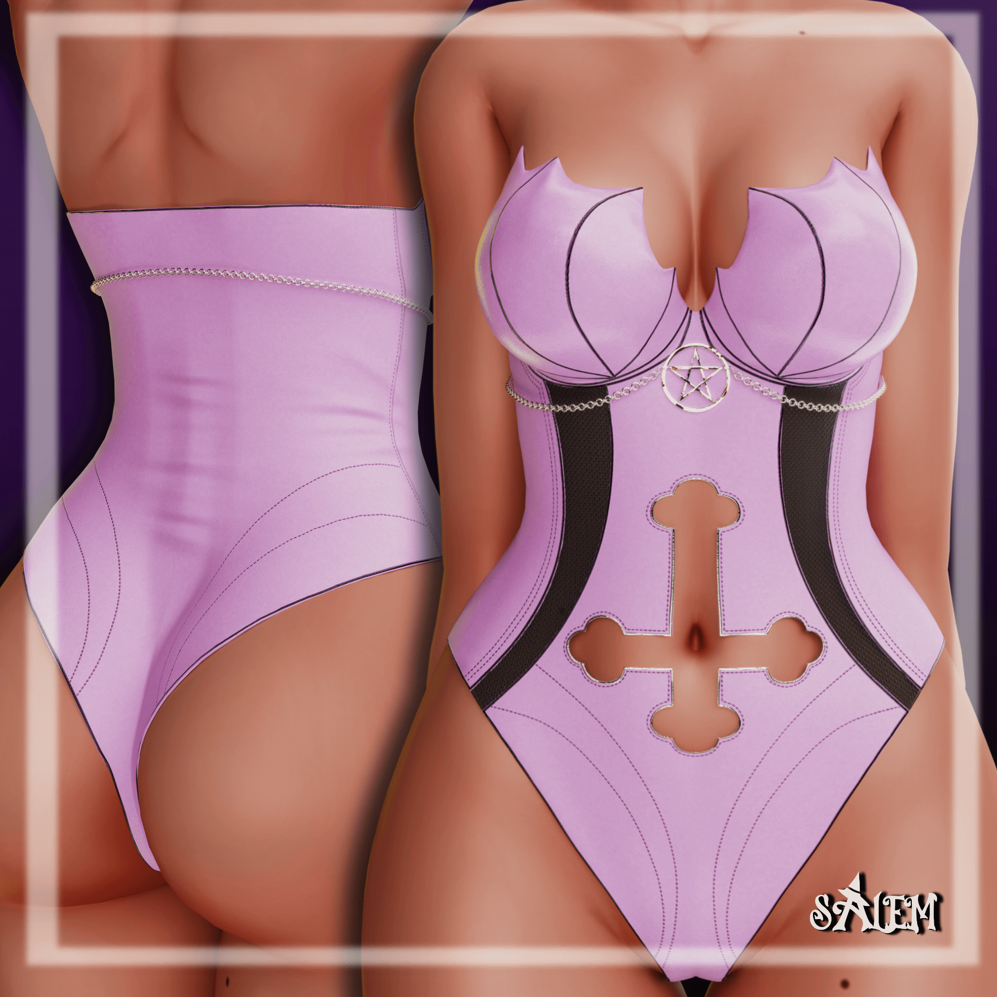 Crossed Out Bodysuit | Egirl, Marilynn, Re:Idol