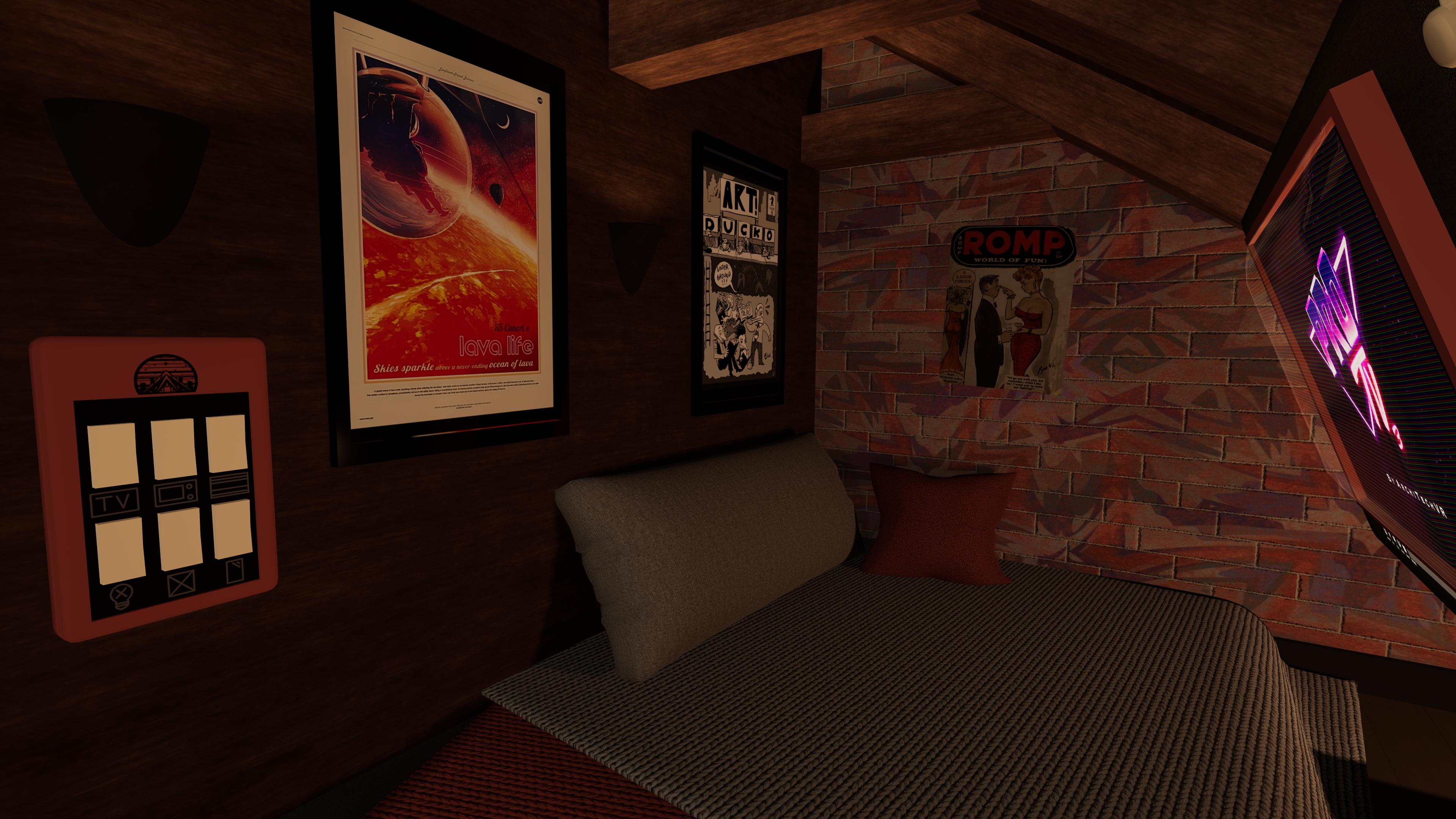 VRChat Homeworld - Retro Attic Reverie (PC & Quest)
