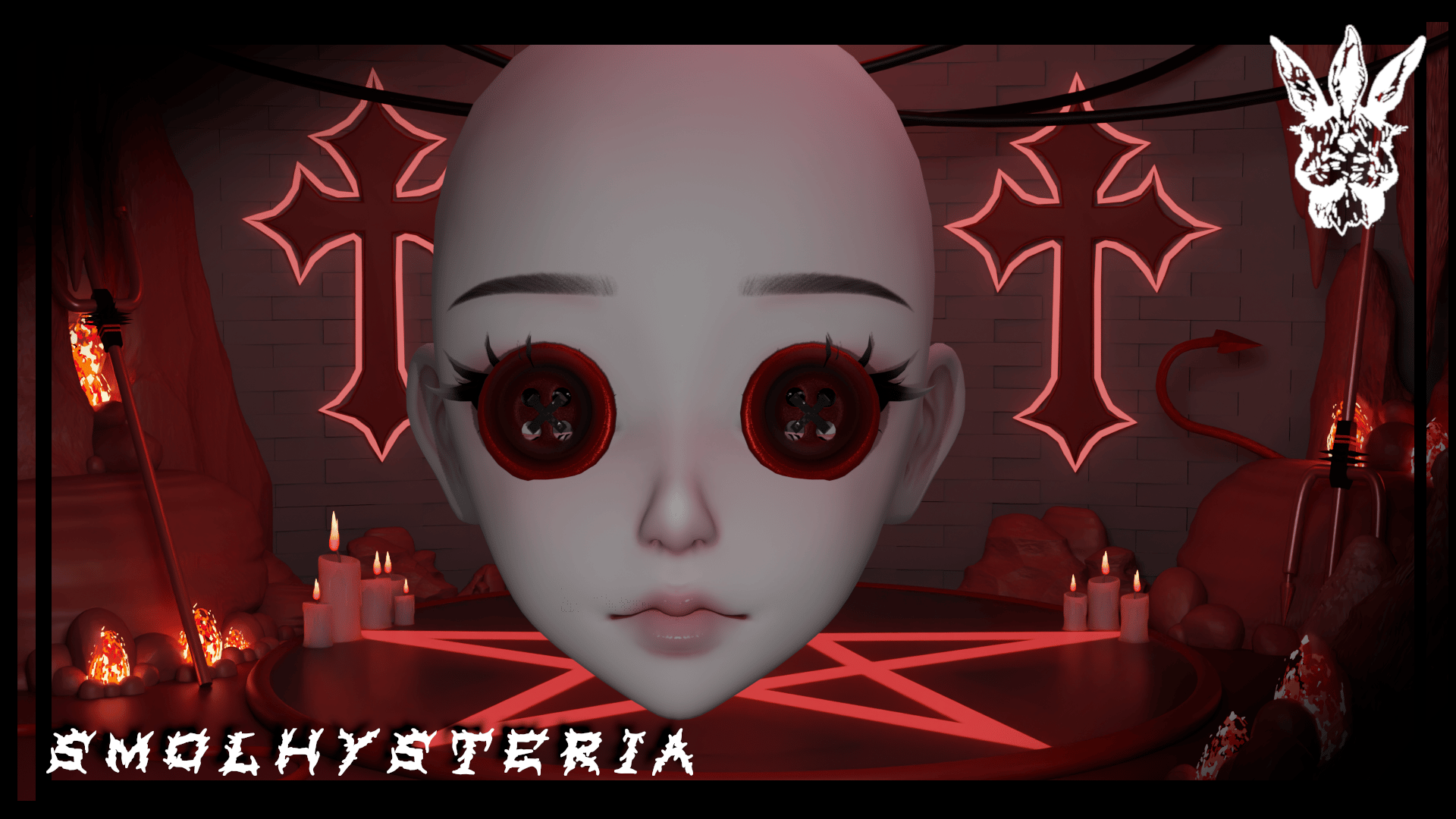 Stitched eyes 