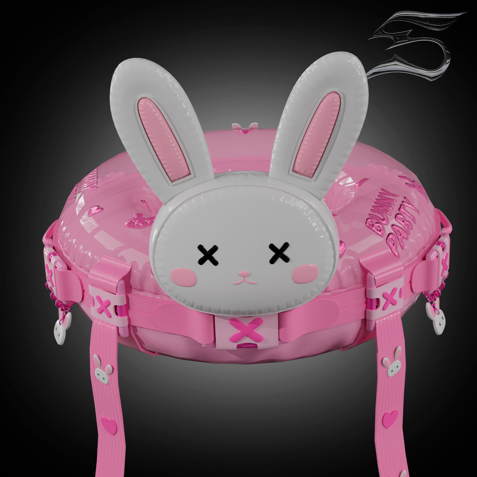 Bunny Party Pool float (personal and commercial)