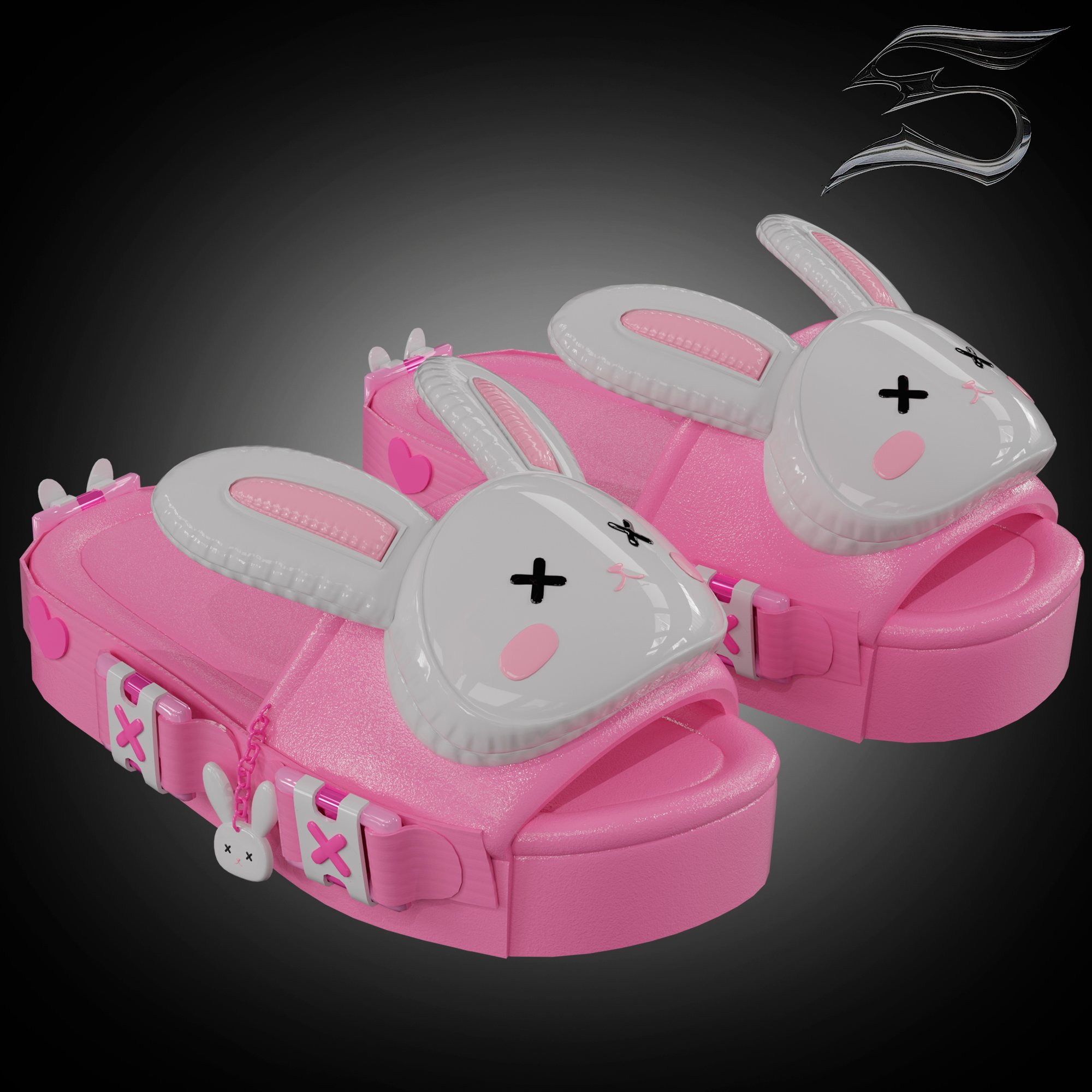Bunny Party Flip flops (personal and commercial)
