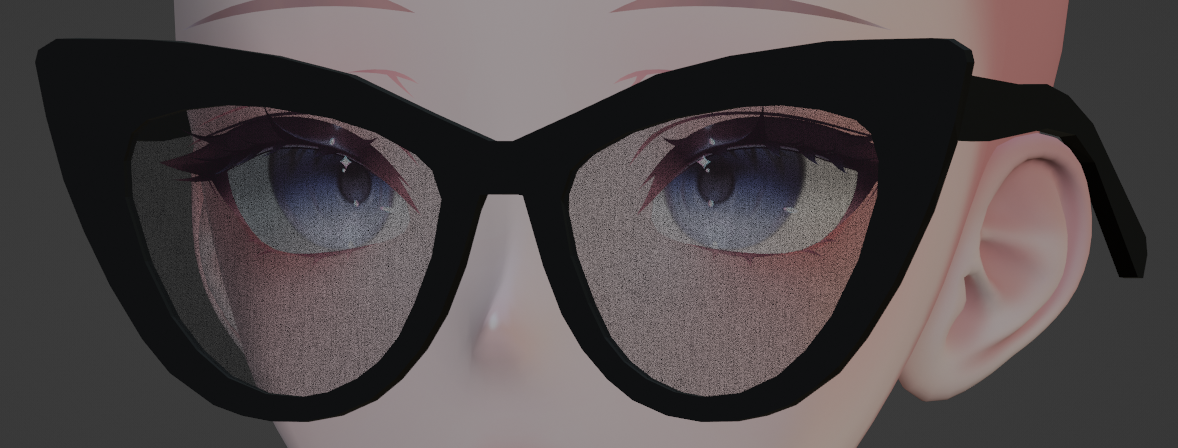 Cat-Eyed Glasses