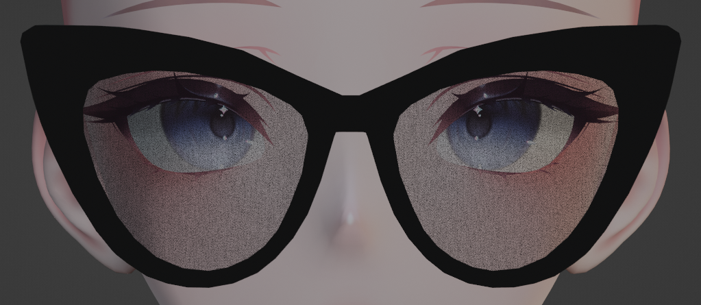Cat-Eyed Glasses