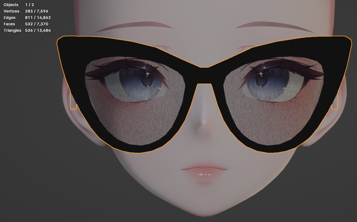 Cat-Eyed Glasses