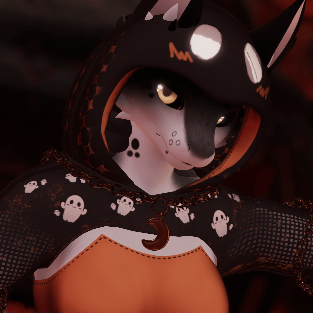 Halloween Chained Ghost Asset 