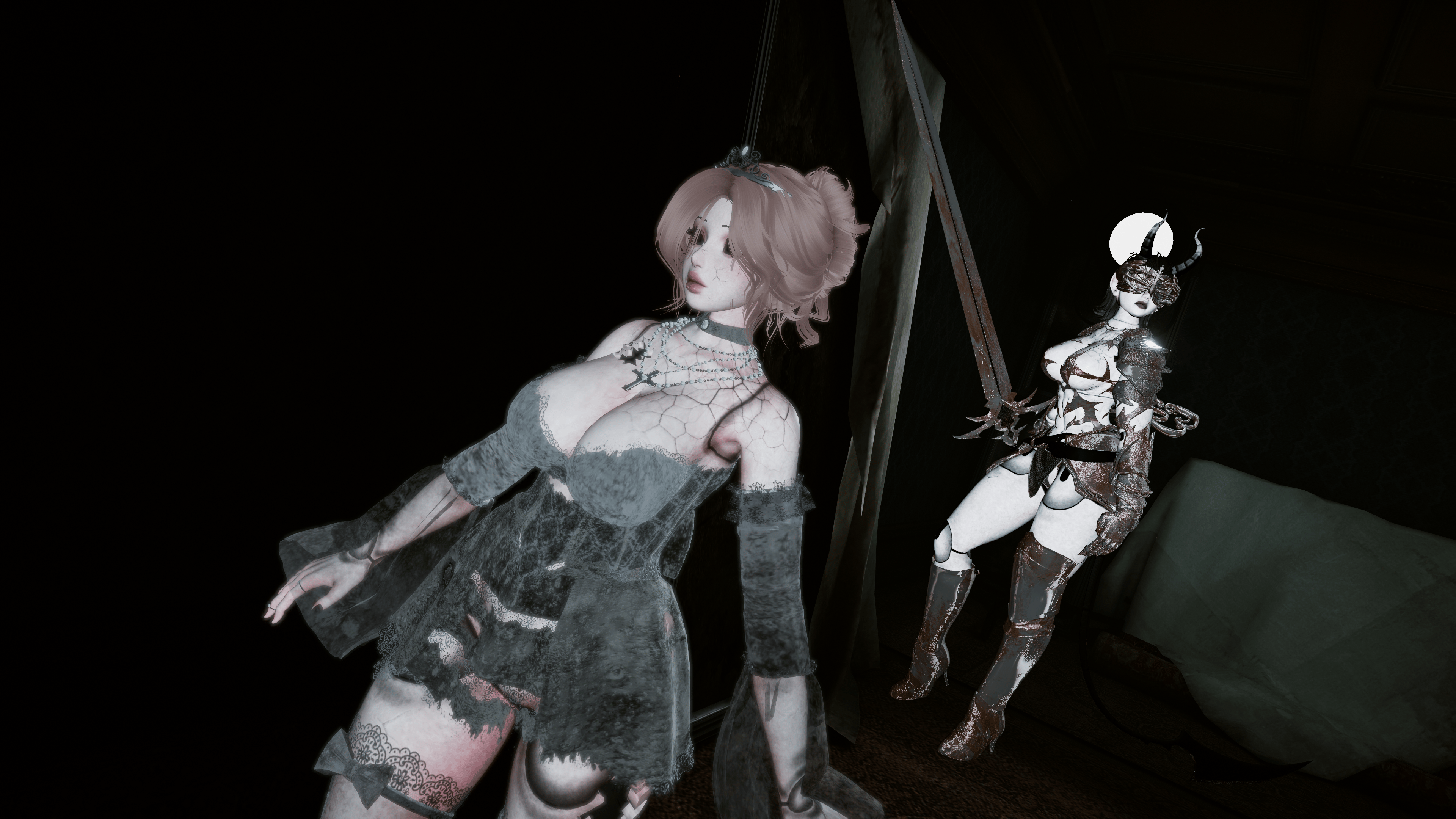 Clara & Rowena the Broken Dolls