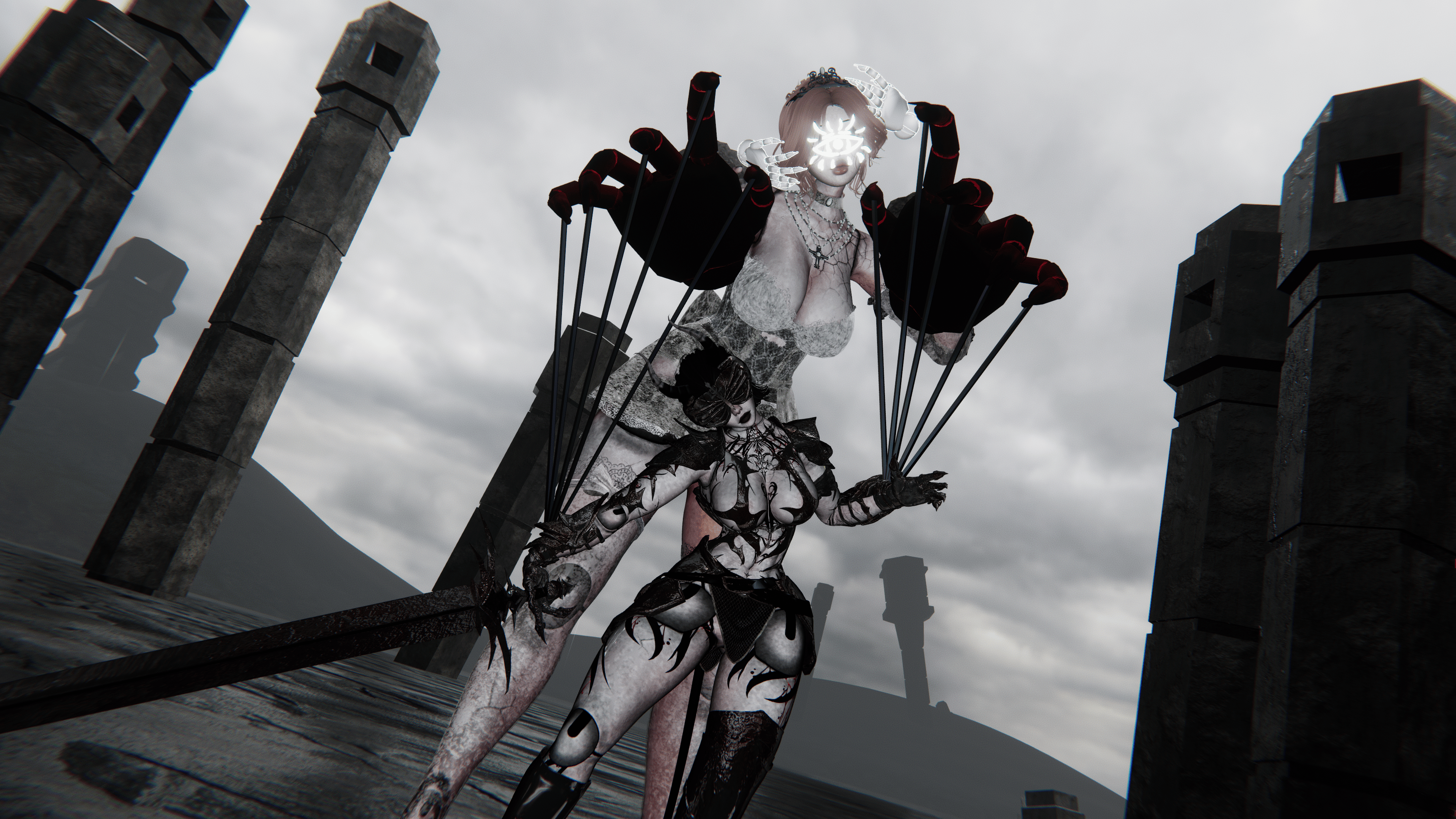 Clara & Rowena the Broken Dolls