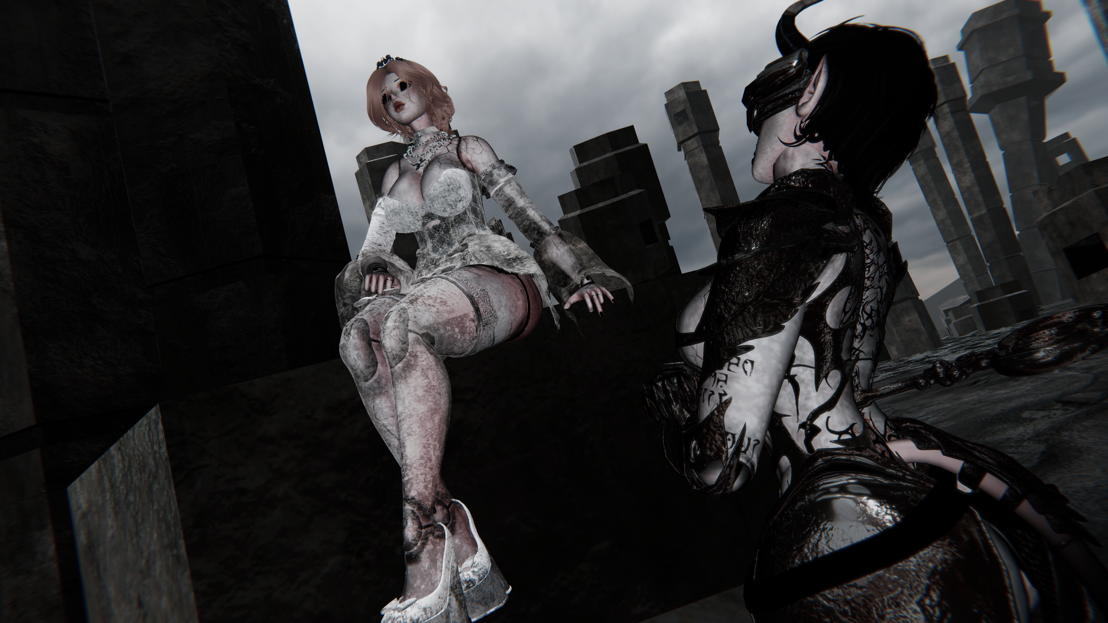 Clara & Rowena the Broken Dolls