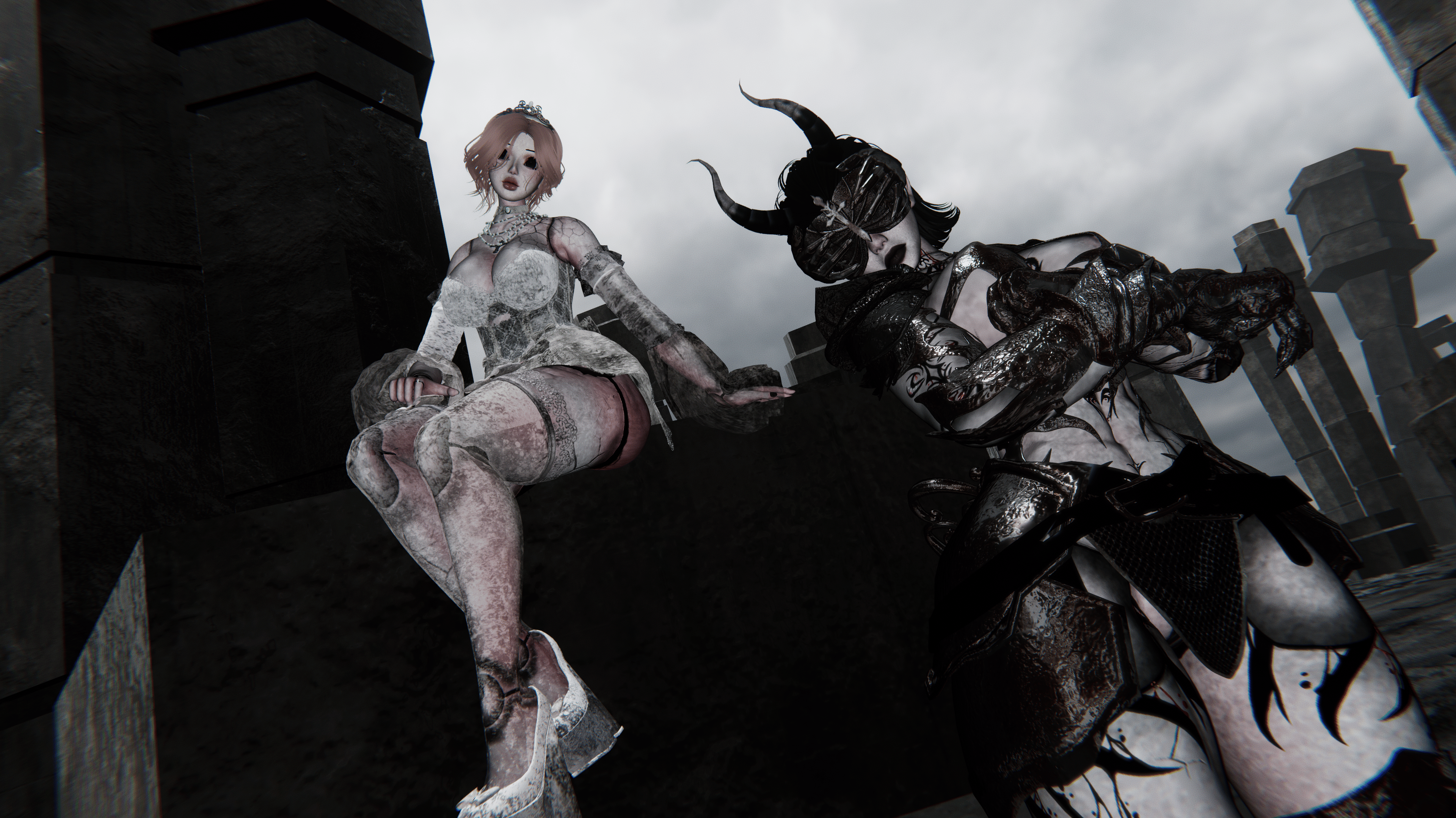 Clara & Rowena the Broken Dolls