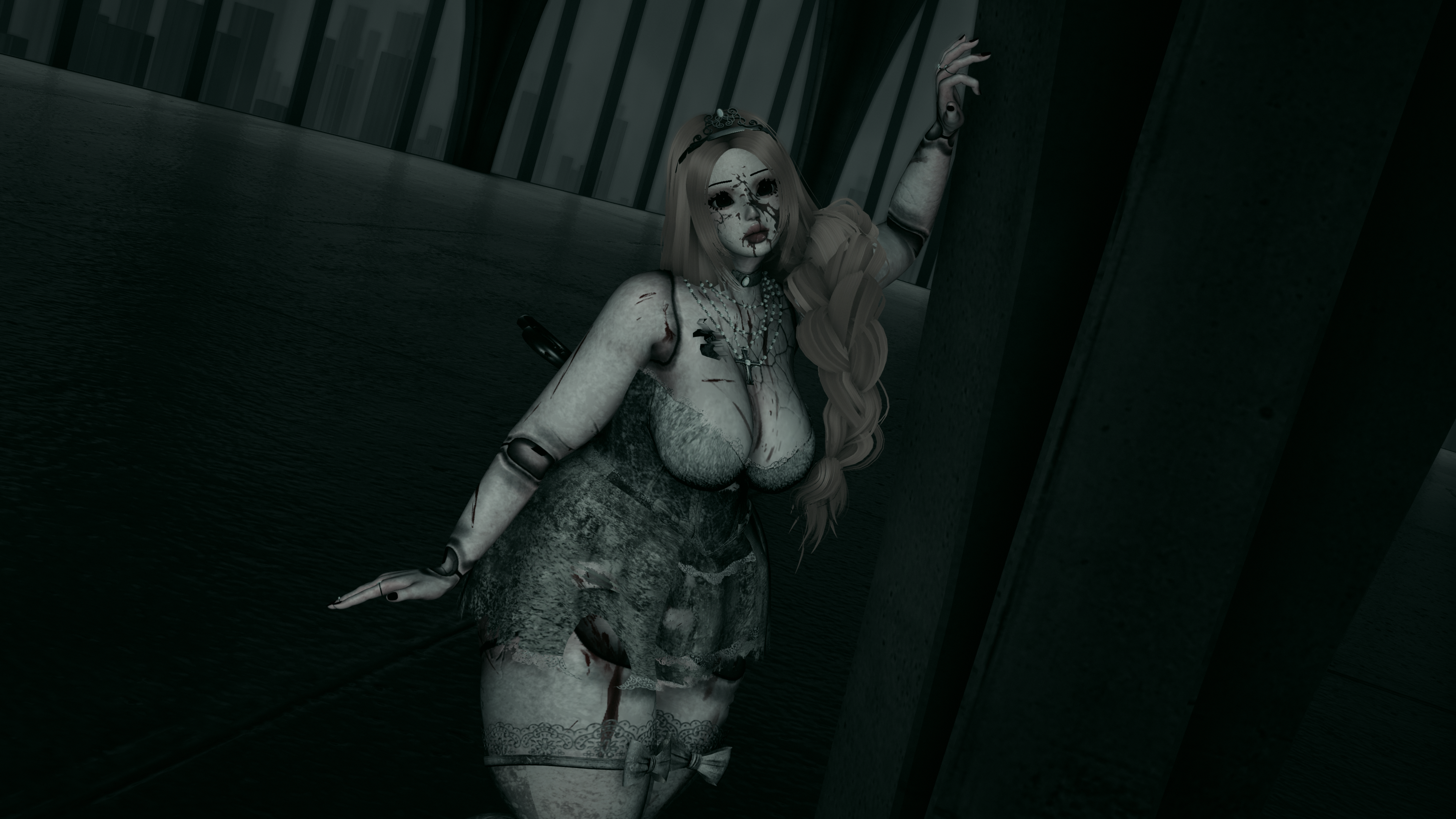 Clara & Rowena the Broken Dolls